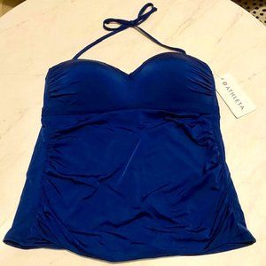 New Athleta Aqualuxe Bandeau Tankini Swim Top XL